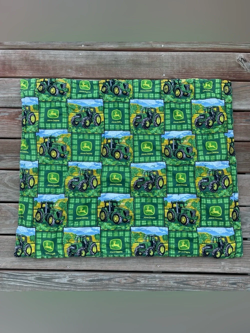 John Deere Reversible Baby Blanket/Wall Hanging Tractor 39x32.5 Nursery Farm